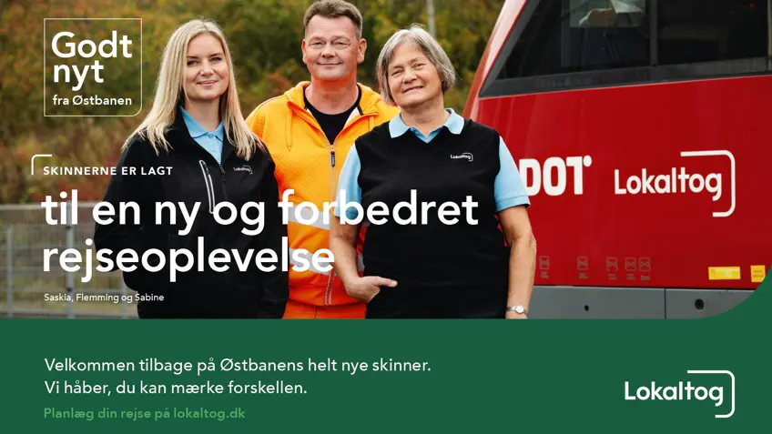 Ny kampagne på Østbanen styrker den lokale forankring
