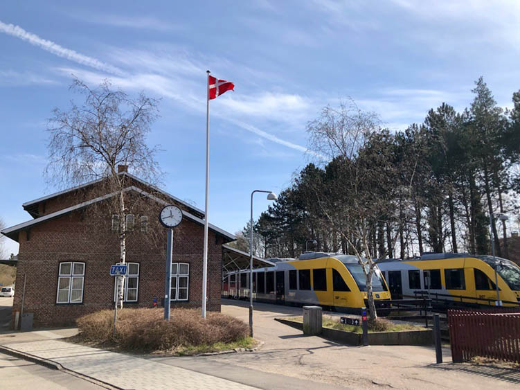 Salgssted på Fredensborg Station