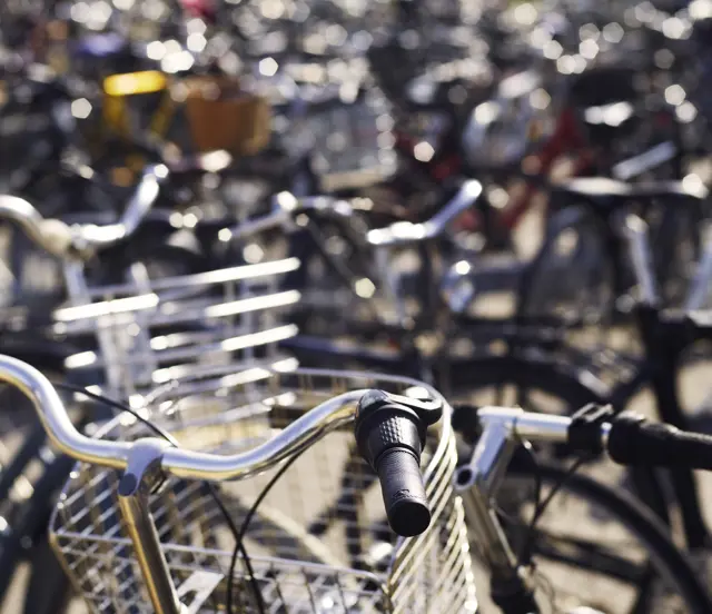 Aflåst cykelparkering på Fredensborg Station
