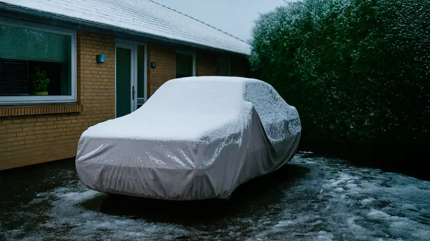 Nu parkerer vi bilen, mens Lokaltog kører videre